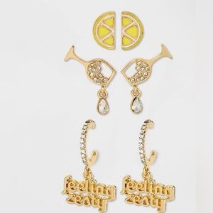 Sugarfix Baublebar Three earring set